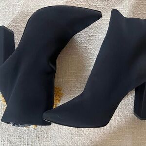 Charles David Sleek Black Heeled Boots